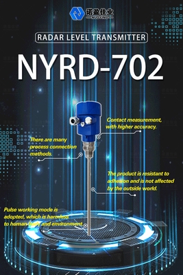 İyi bir fiyat. 1.8GHz NYRD-702 Fabrika Doğrudan Satış 4-20mA çıkışlı yüksek hassasiyetli yönlendirilmiş dalga radar seviye ölçümü verici çevrimiçi