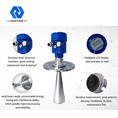 İyi bir fiyat. 26GHz Radar Seviyesi Ölçütücüsü Sanitar Tip Sıvı Depolama Tankı Yüksek Koroziv Kaplar çevrimiçi