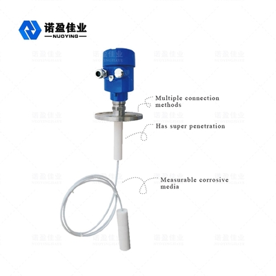 Good price PTFE antenli yüksek korozif sıvılar için 30m menzilli bağlantı yönlendirilen dalga radar seviye ölçer çevrimiçi