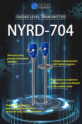 İyi bir fiyat. NYRD-704 Dalga Radarı Seviyesi Meter Göndericisi Düşük Dielektik Sabit Sıvı için 6M Aralık çevrimiçi
