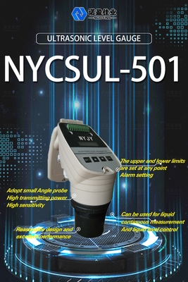 Good price 4-20mA Ultrasonik Su Sıvı Seviyesi Ölçücü NYCSUL-501 Sensör yüksek hassasiyetli ultrasonik sıvı derinlik seviye ölçücüsü çevrimiçi