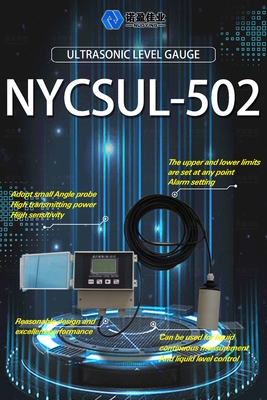 Good price Temassız 4-20mA ultrasonik seviye ölçer NYCSUL-502 1mm Split Ultrasonik Açık Kanal Akışölçeri LCD Ekranı çevrimiçi