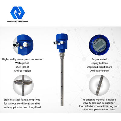 İyi bir fiyat. 1.8GHz 6m Yönlendirilmiş Dalga Radar Düzlük Ölçücüsü 4-20mA/HART/Modbus Çıktısı ve Sıvı Düzlük Ölçümü için Koaksiyel Sonda çevrimiçi
